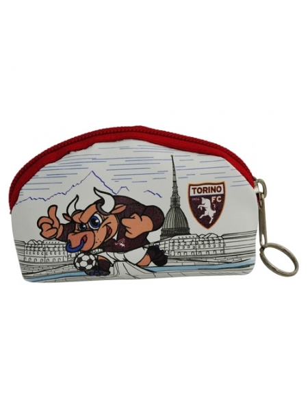 Portamonete mezzaluna in ecopelle mascotte TORINO FC